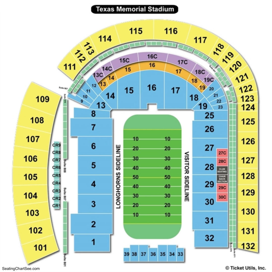 Arlington Texas Stadium Seating Chart