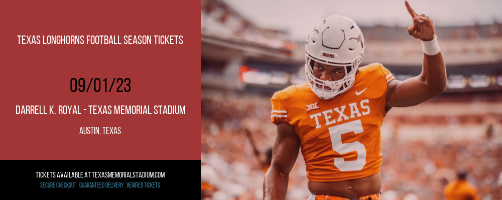 Texas Longhorns Football Season Tickets at Darrell K. Royal Memorial Stadium