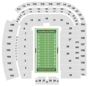 Texas Memorial Stadium Seating Chart